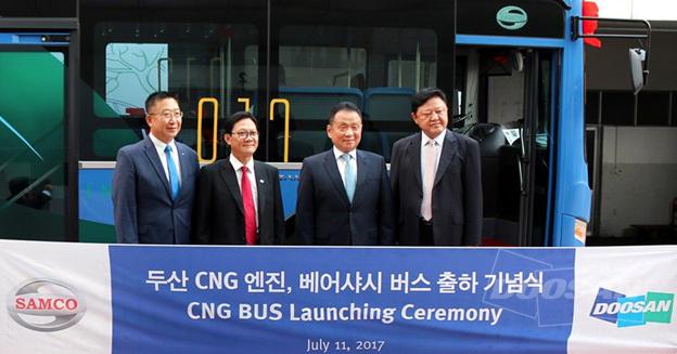 두산인프라코어, 베트남 버스 엔진 시장 진출