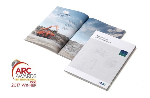 Doosan Infracore’s 2016 Integrated Report Wins Two Gold Prizes at 2017 ARC Awards of the U.S. 