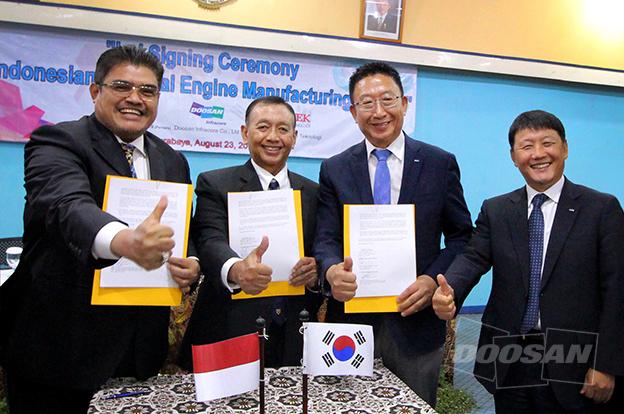 두산인프라코어, 인도네시아 엔진시장 본격 공략