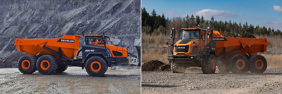 HD Construction Equipment recently signed a contract to supply 39 DEVELON ADTs to Rental Group, the largest construction equipment rental company in Northern Europe.