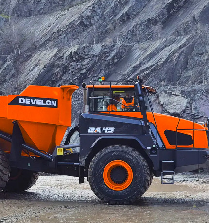 HD Construction Equipment recently signed a contract to supply 39 DEVELON ADTs to Rental Group, the largest construction equipment rental company in Northern Europe.